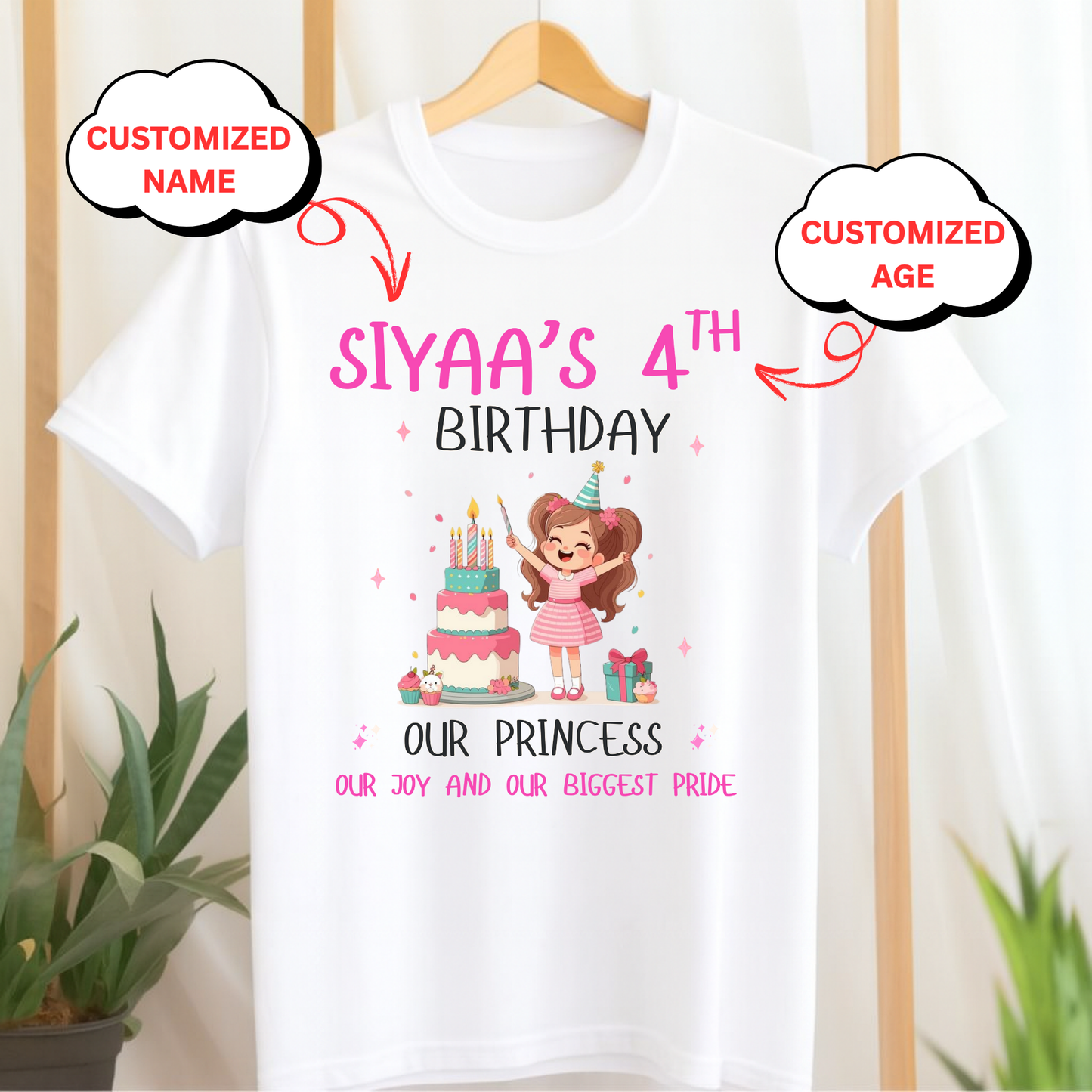 CUSTOMIZATION- OUR PRINCESS, OUR JOY AND OUR BIGGEST PRIDE CLASSIC KIDS T-SHIRT