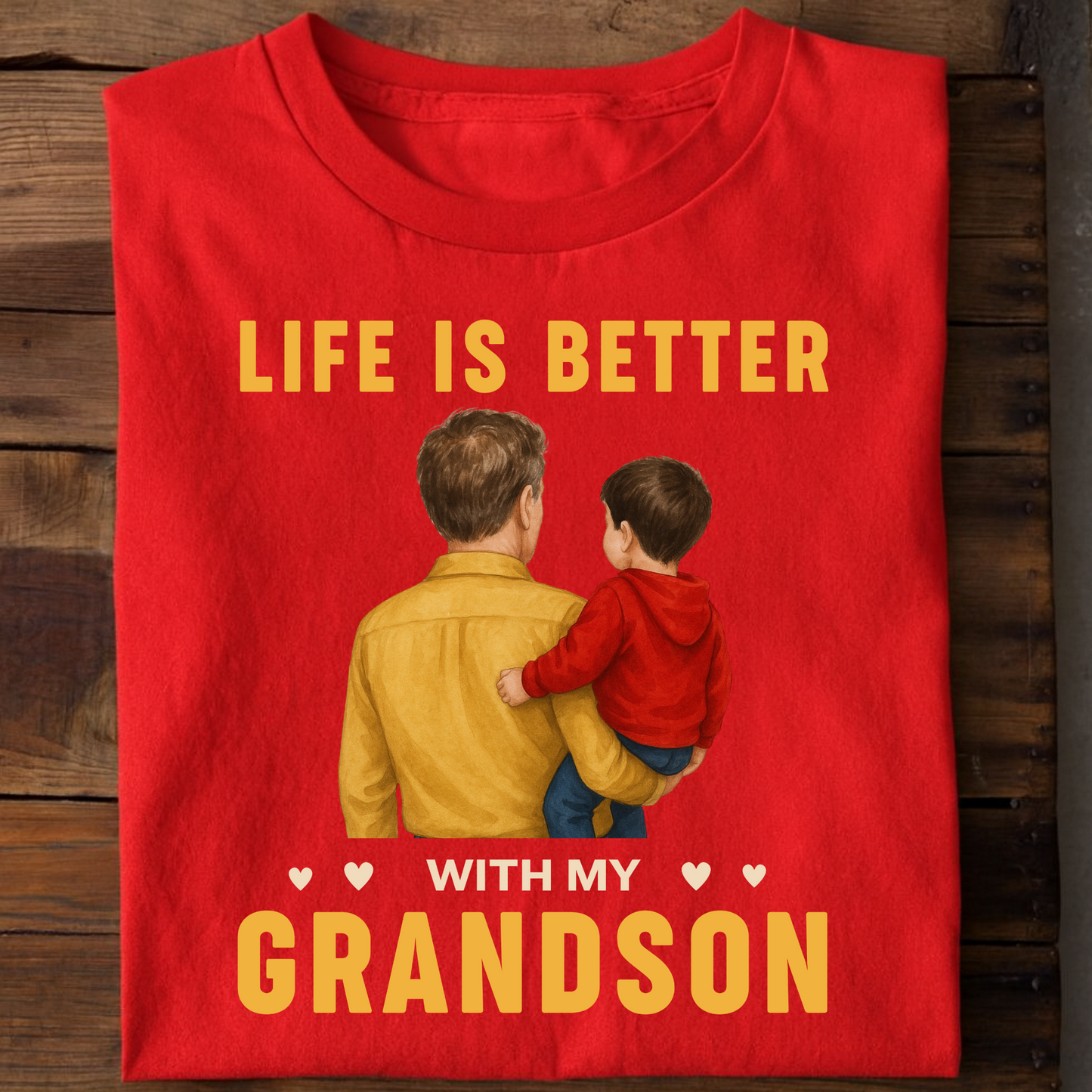 LIFE IS BETTER WITH MY GRANDFATHER-GRANDSON CLASSIC T-SHIRT