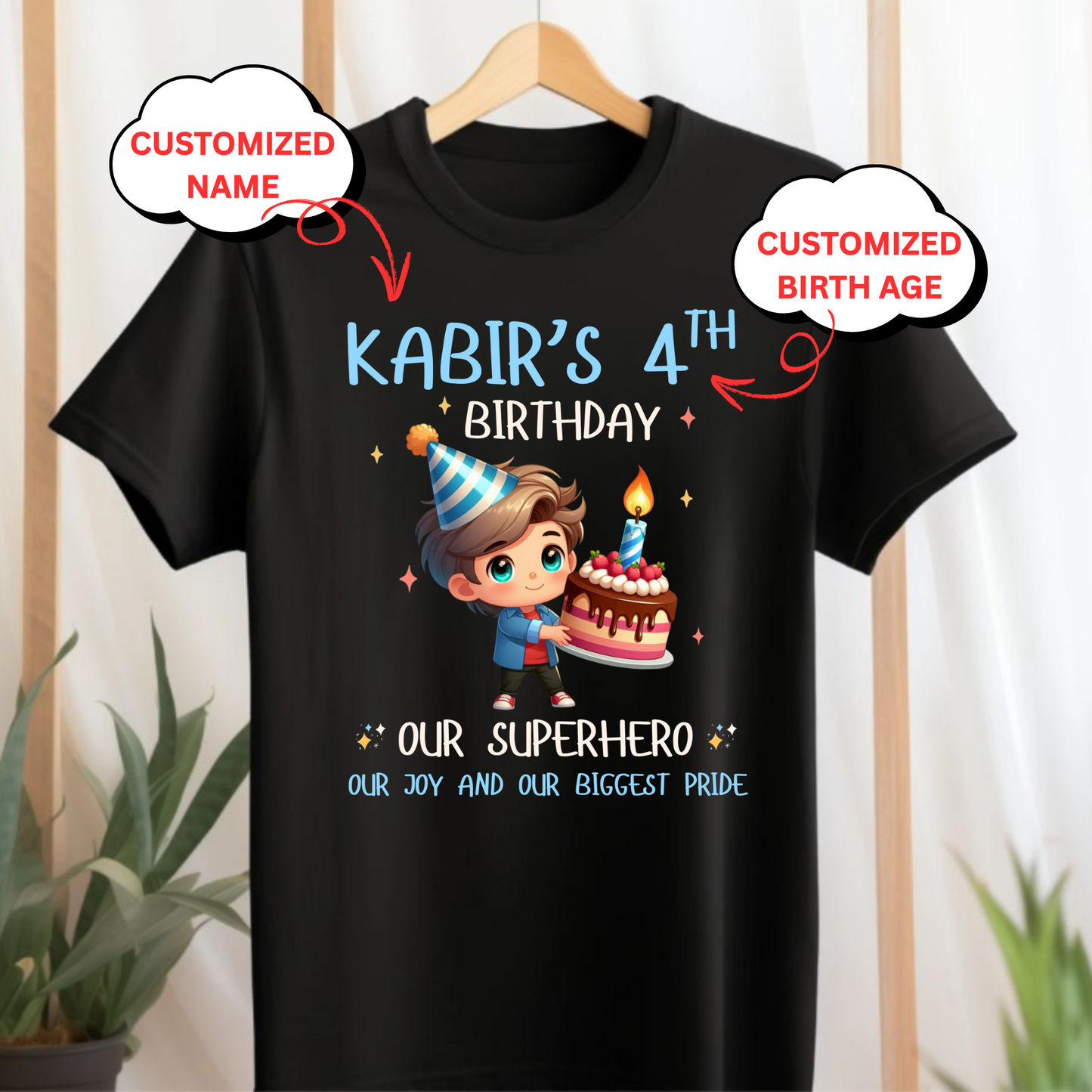 CUSTOMIZATION BOY'S T-SHIRT- YOU ARE OUR BIGGEST PRIDE CLASSIC KIDS T-SHIRT
