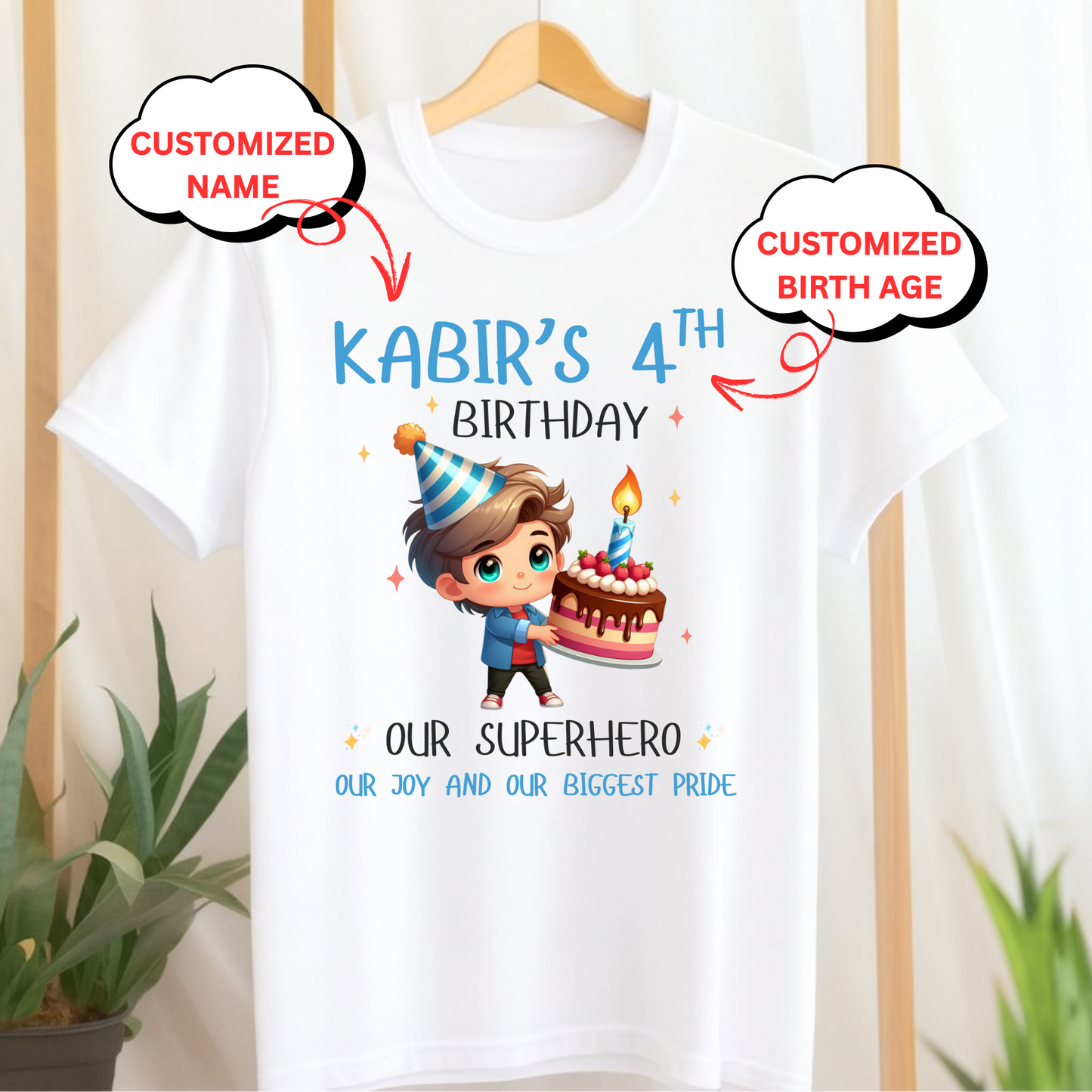 CUSTOMIZATION BOY'S T-SHIRT- YOU ARE OUR BIGGEST PRIDE CLASSIC KIDS T-SHIRT