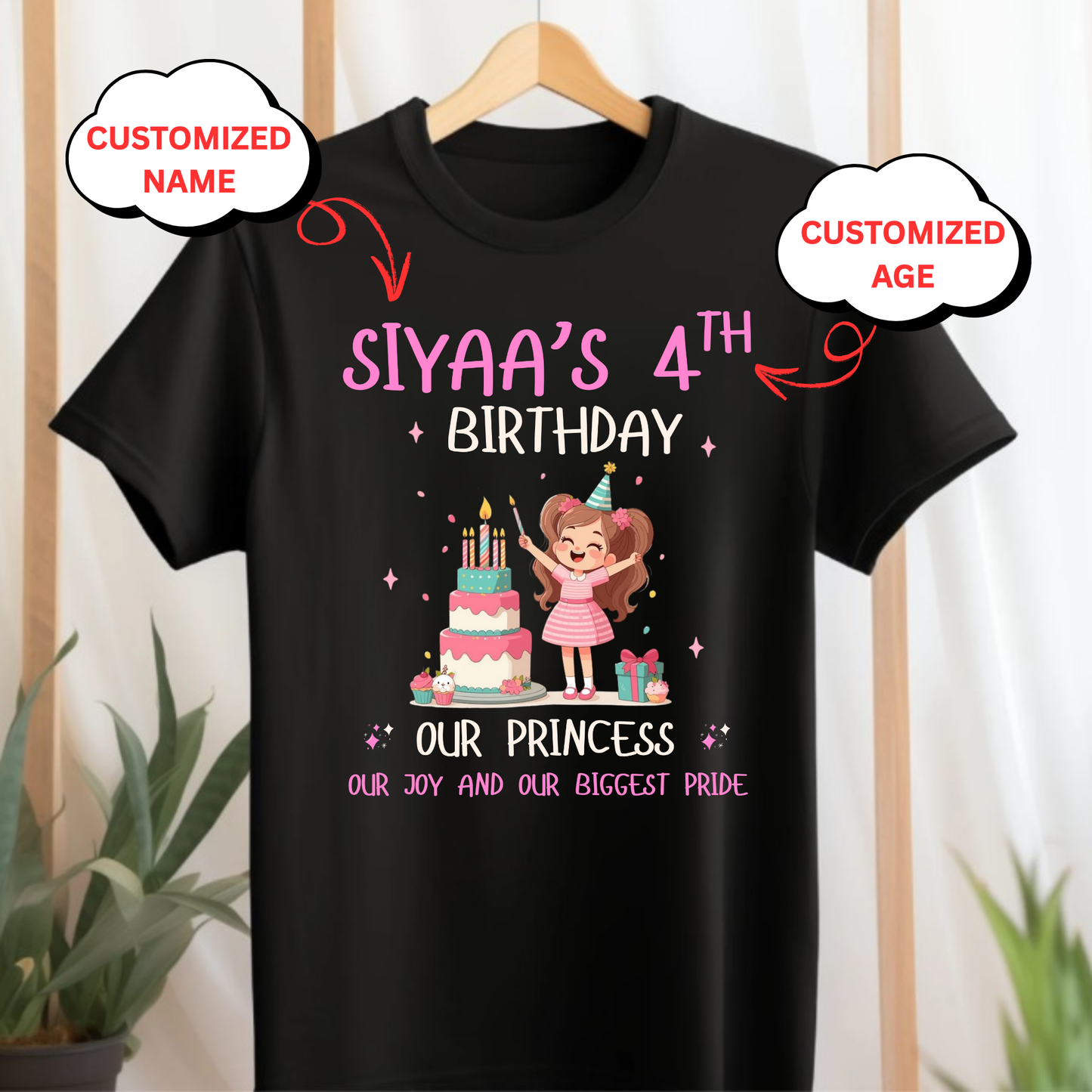 CUSTOMIZATION- OUR PRINCESS, OUR JOY AND OUR BIGGEST PRIDE CLASSIC KIDS T-SHIRT