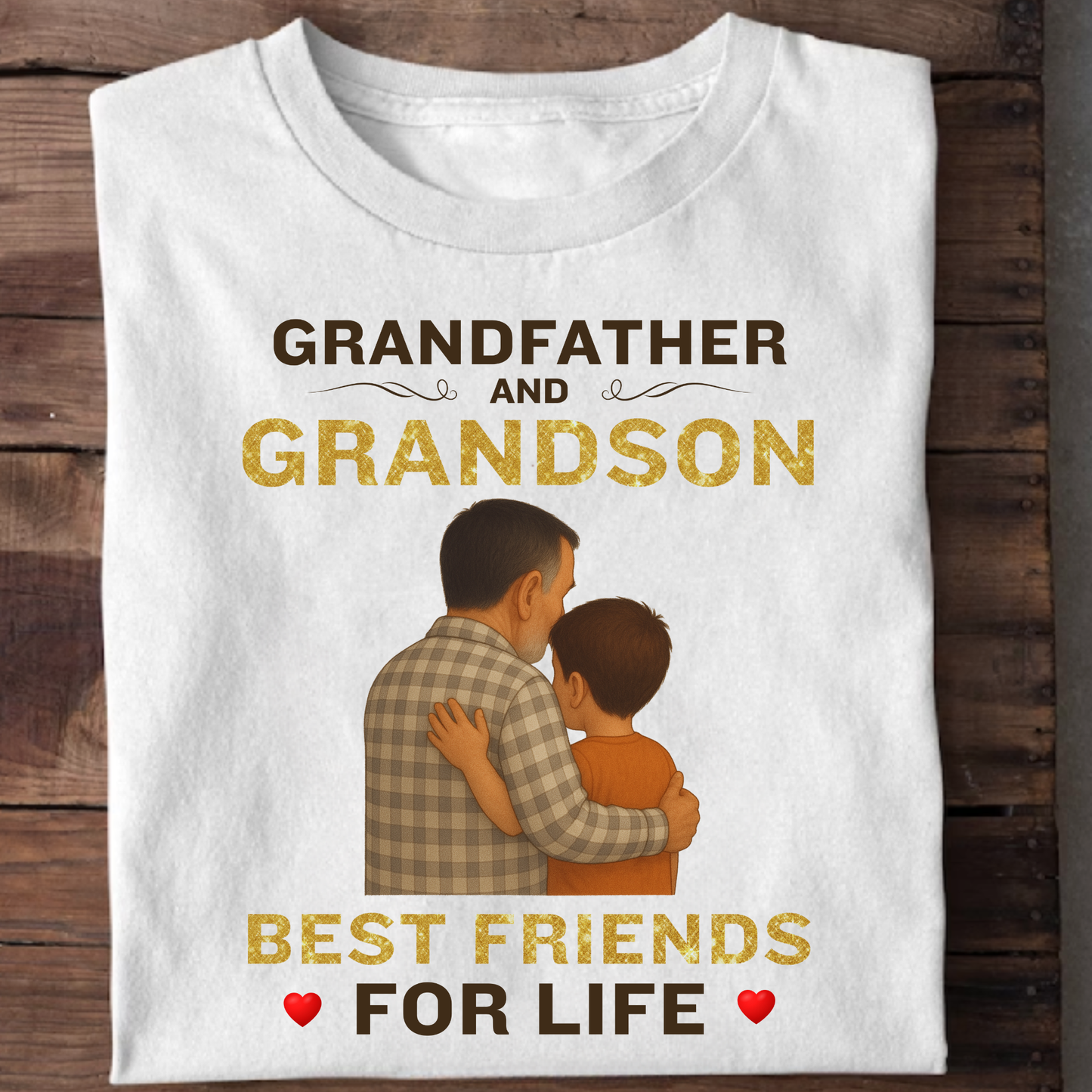 GRANDFATHER AND GRANDSON BEST FRIENDS FOR LIFE CLASSIC T-SHIRT