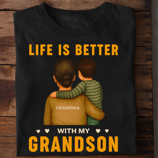 LIFE IS BETTER WITH MY GRANDSON CLASSIC T-SHIRT