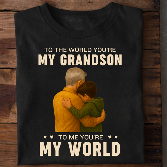 MY WORLD, MY GRANDSON CLASSIC T-SHIRT