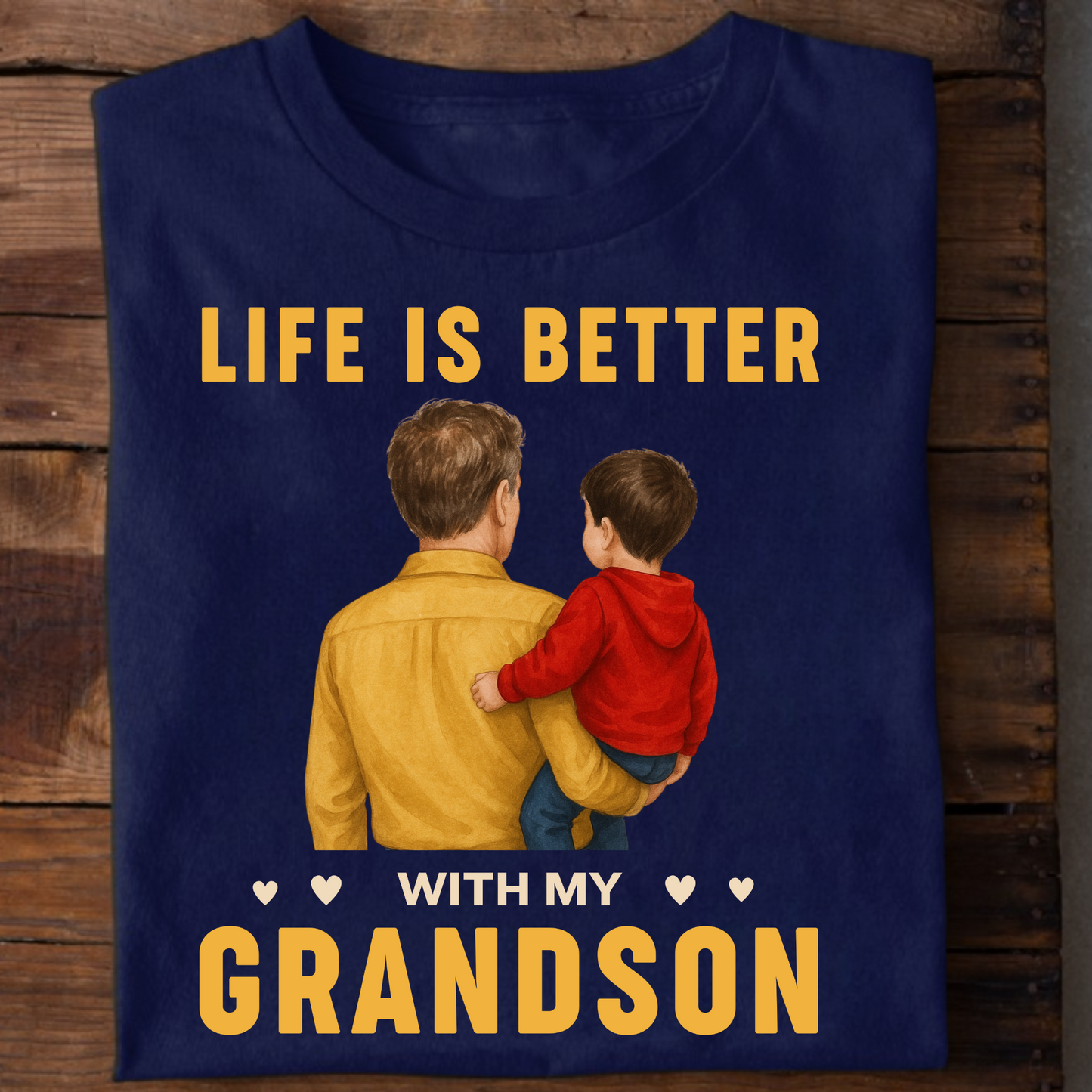 LIFE IS BETTER WITH MY GRANDFATHER-GRANDSON CLASSIC T-SHIRT
