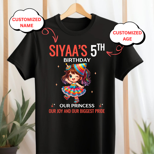 CUSTOMIZATION- OUR BIRTHDAY PRINCESS CLASSIC KIDS T-SHIRT