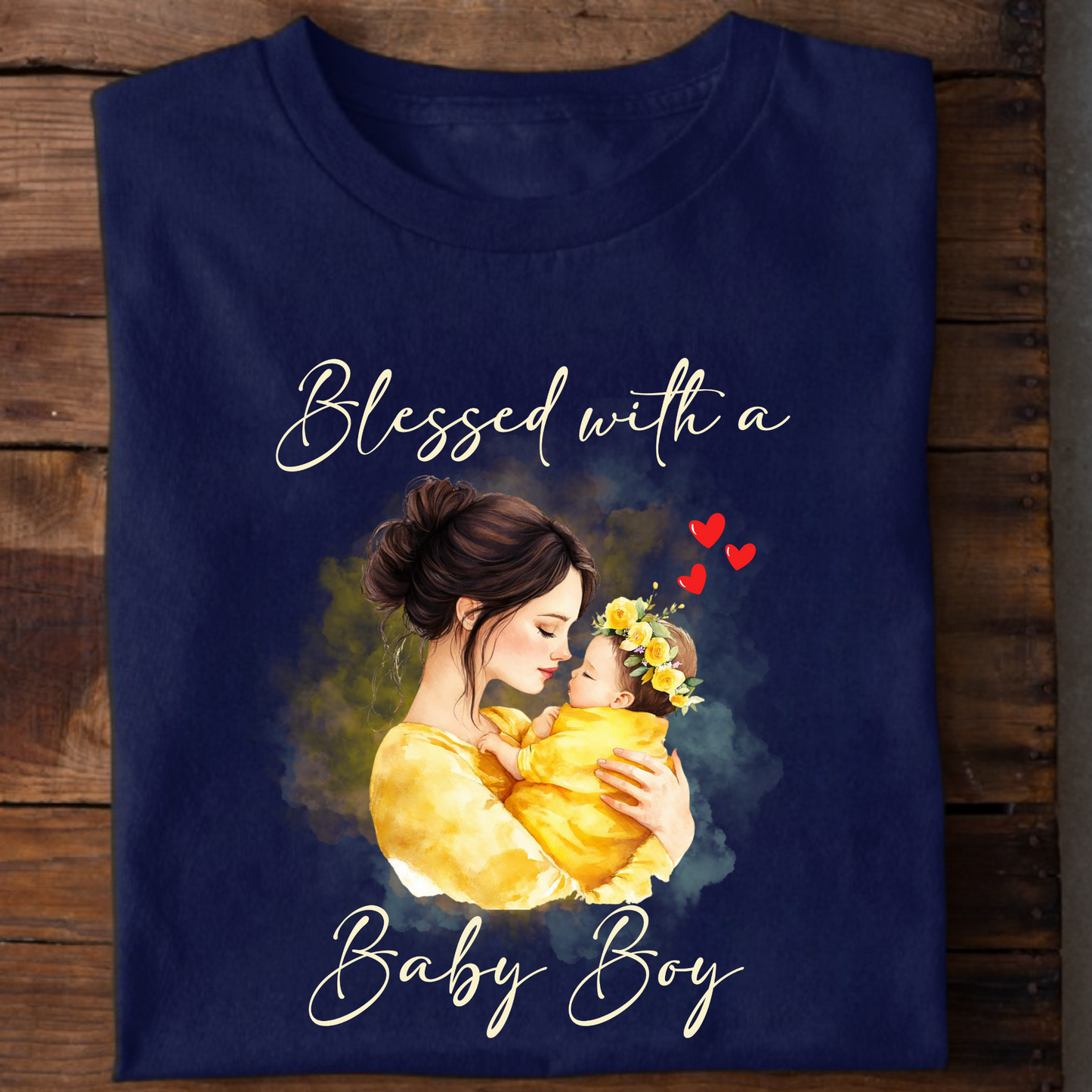 BLESSED WITH A BABY BOY (MOTHER & SON) CLASSIC T-SHIRT