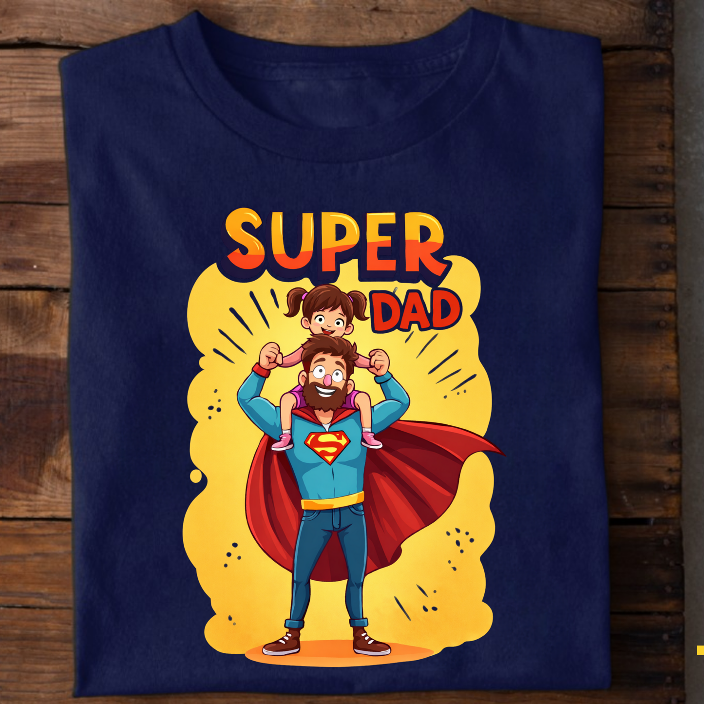 SUPER DAD (FATHER-DAUGHTER) CLASSIC T-SHIRT
