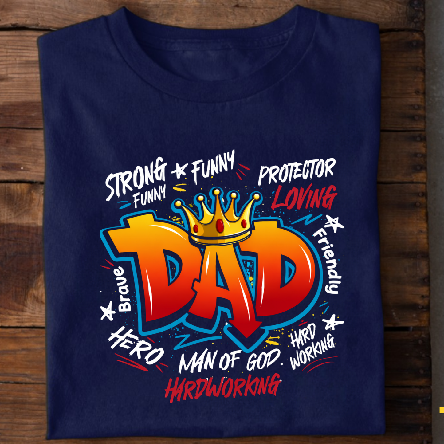 MAN OF HARDWORKING, DAD CLASSIC T-SHIRT