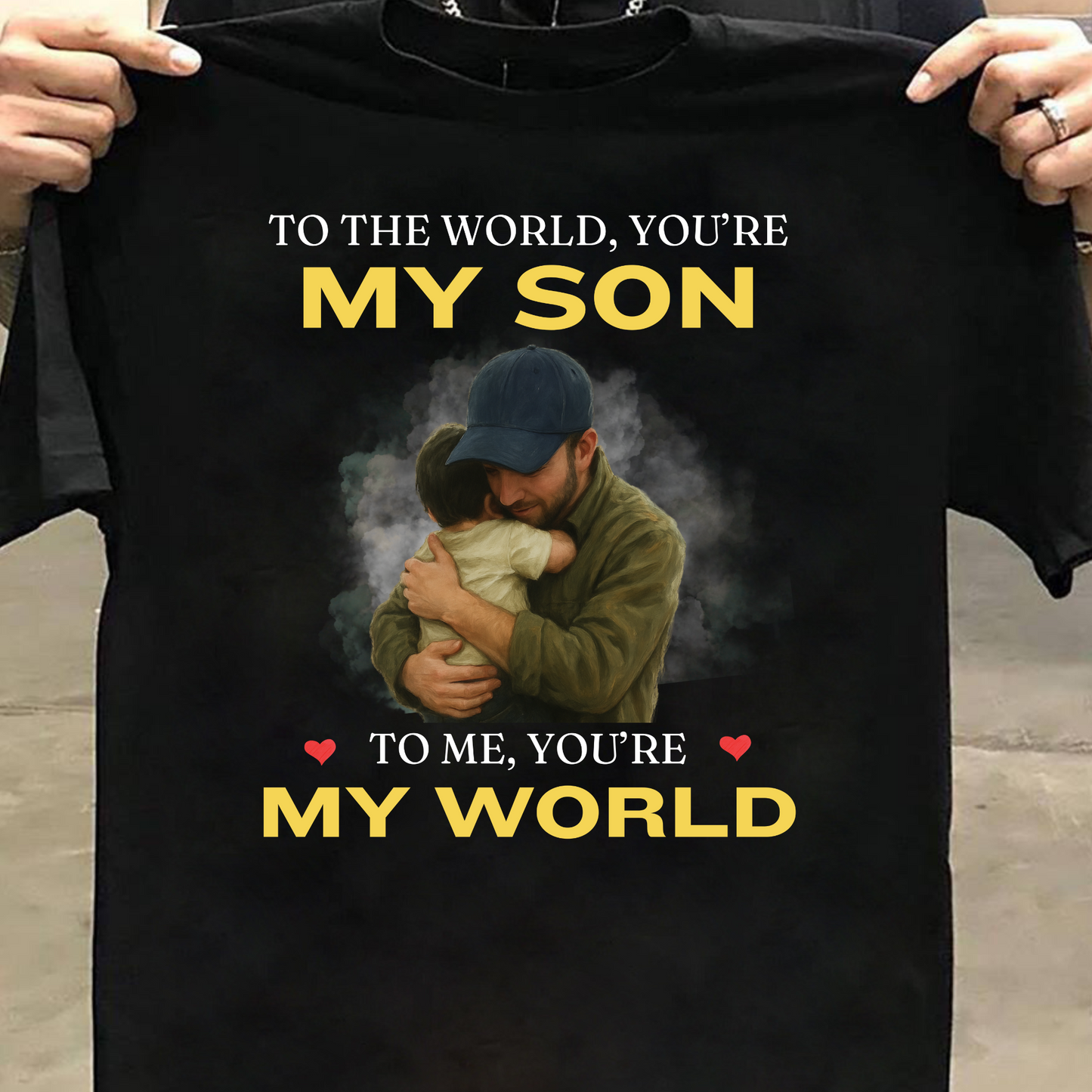 MY WORLD, MY SON (FATHER) CLASSIC T-SHIRT