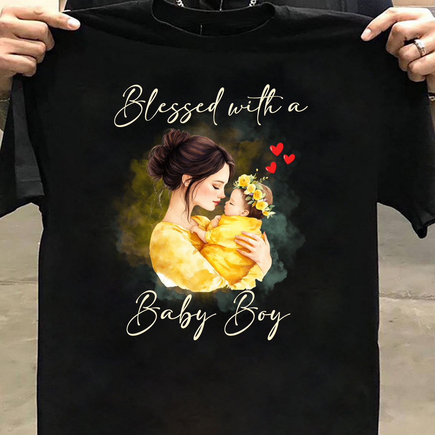 BLESSED WITH A BABY BOY (MOTHER & SON) CLASSIC T-SHIRT