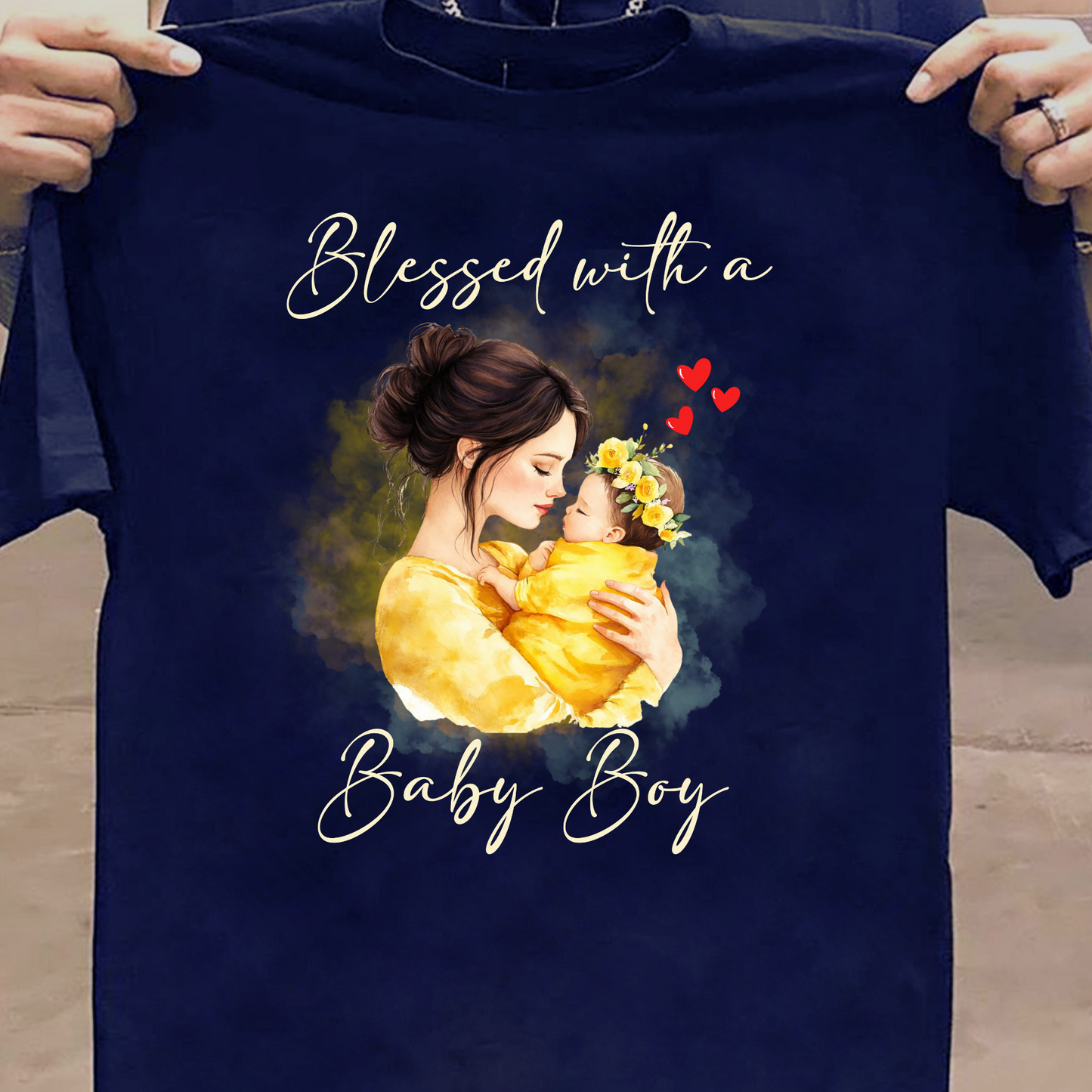 BLESSED WITH A BABY BOY (MOTHER & SON) CLASSIC T-SHIRT