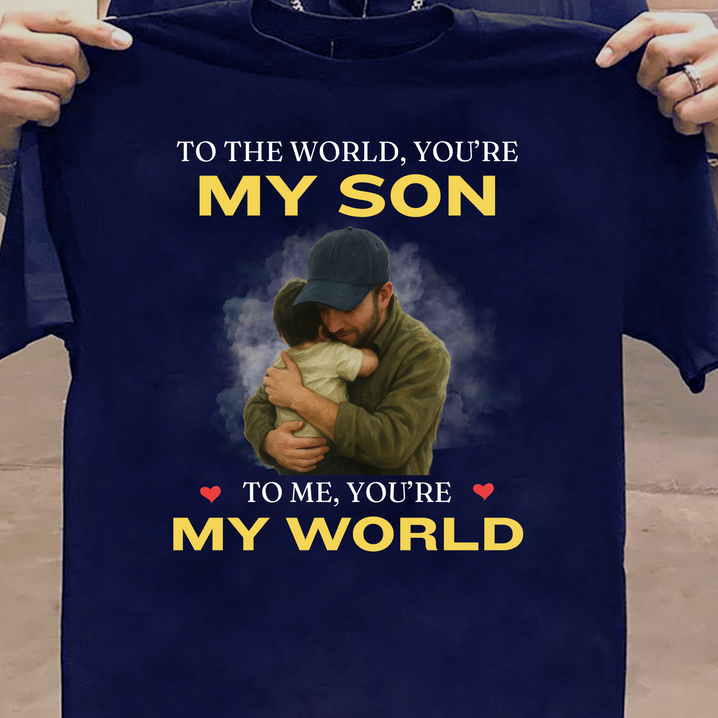 MY WORLD, MY SON (FATHER) CLASSIC T-SHIRT