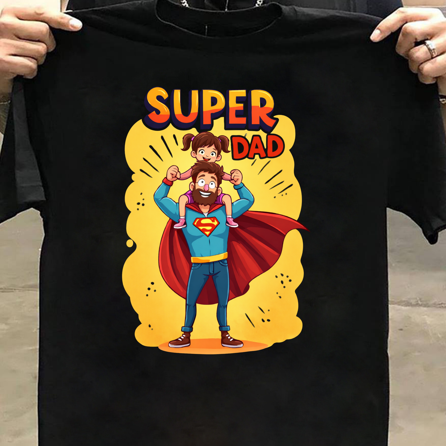 SUPER DAD (FATHER-DAUGHTER) CLASSIC T-SHIRT