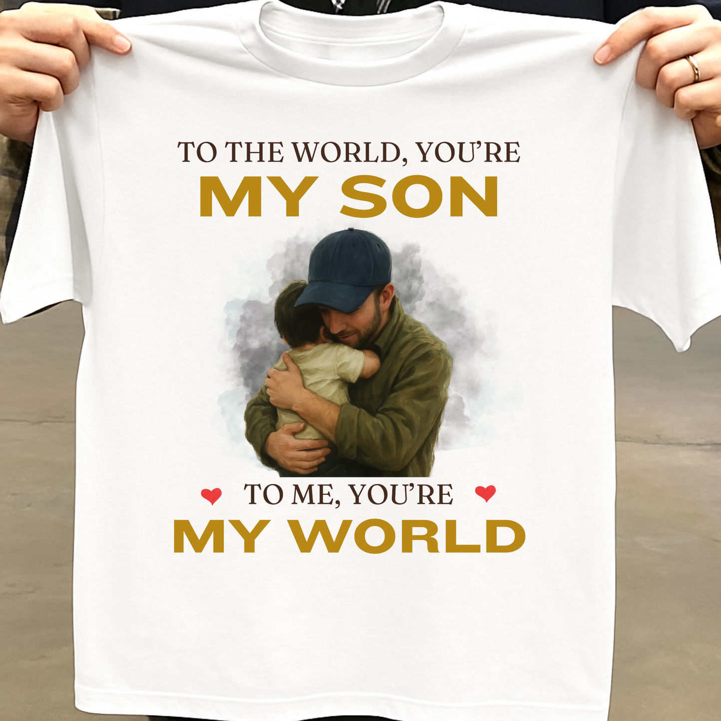 MY WORLD, MY SON (FATHER) CLASSIC T-SHIRT