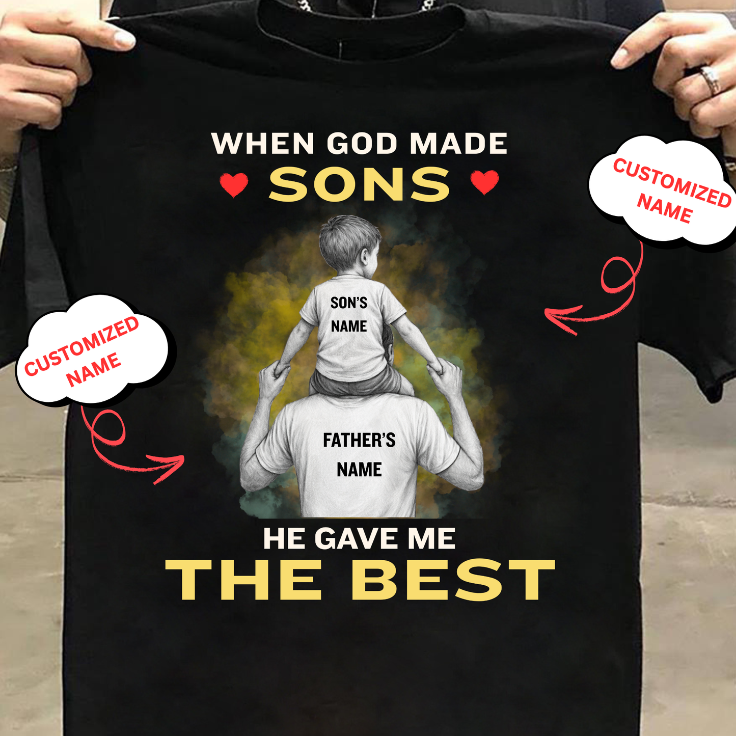 CUSTOMIZED-BEST SON (FATHER) CLASSIC T-SHIRT