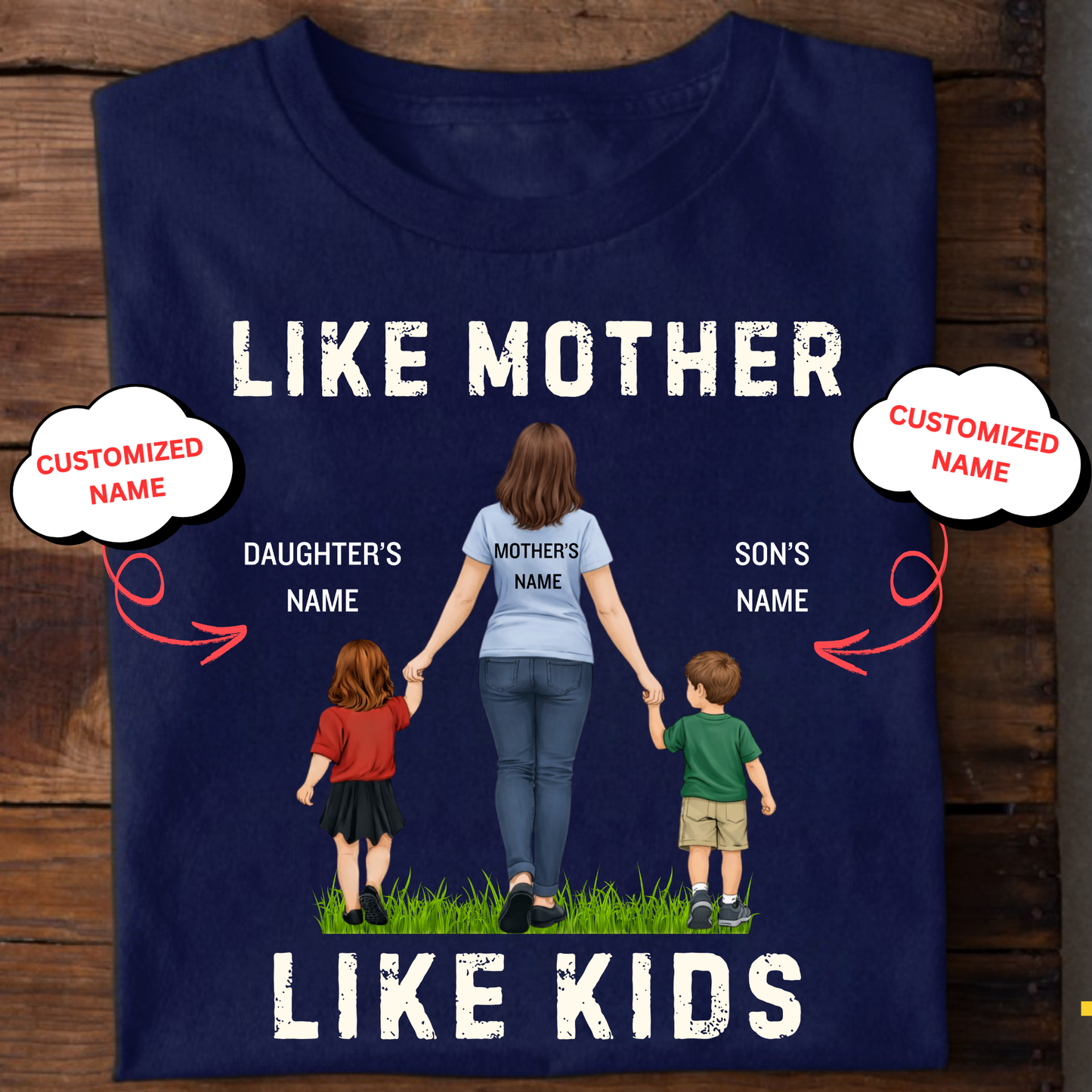 CUSTOMIZED-LIKE MOTHER LIKE KIDS CLASSIC T-SHIRTS