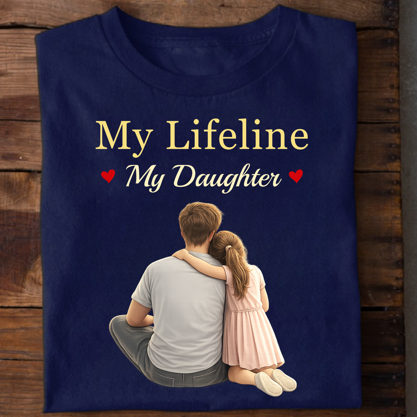 MY LIFELINE, MY DAUGHTER (FATHER & DAUGHTER) CLASSIC T-SHIRT