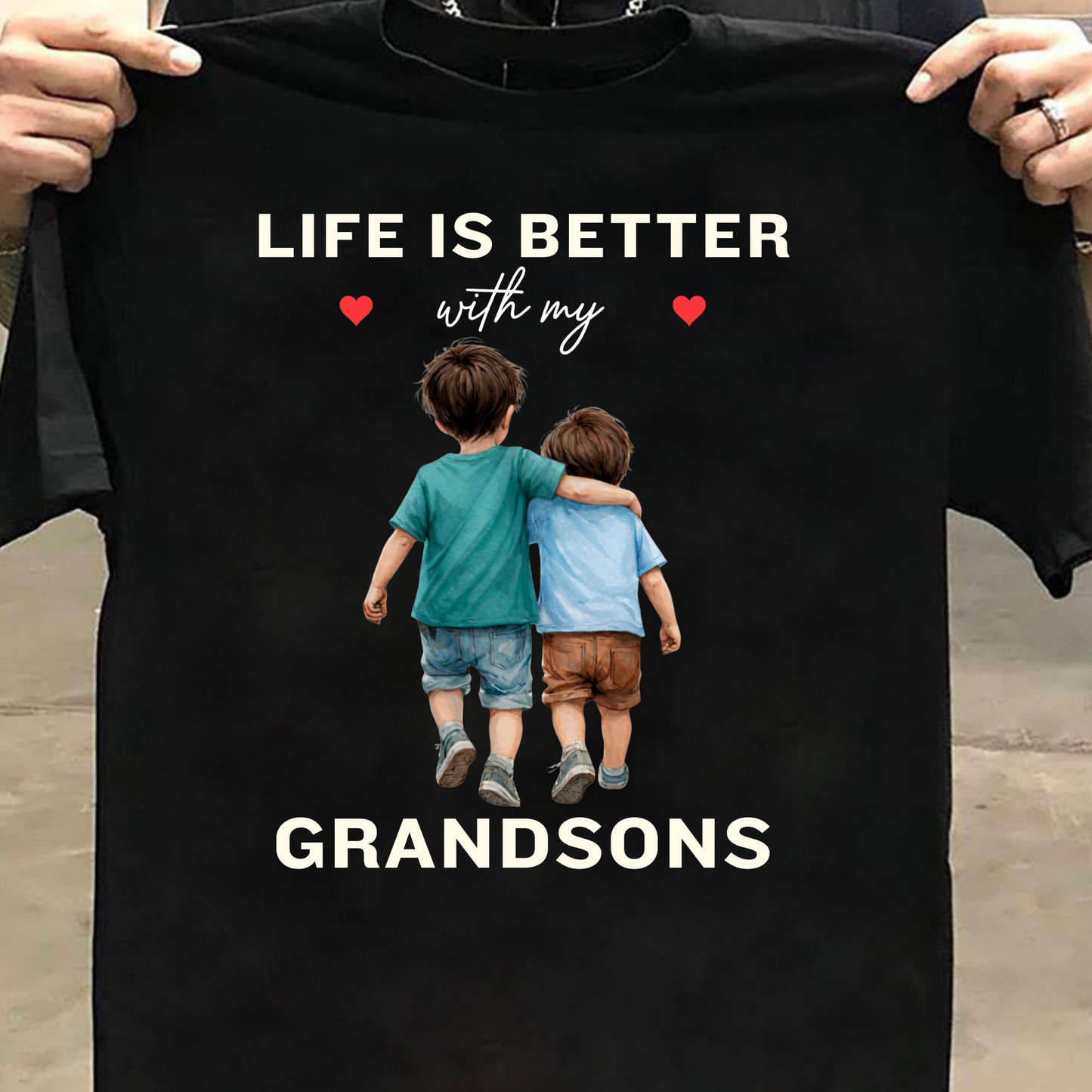 LIFE IS BETTER WITH MY GRANDSONS CLASSIC T-SHIRT
