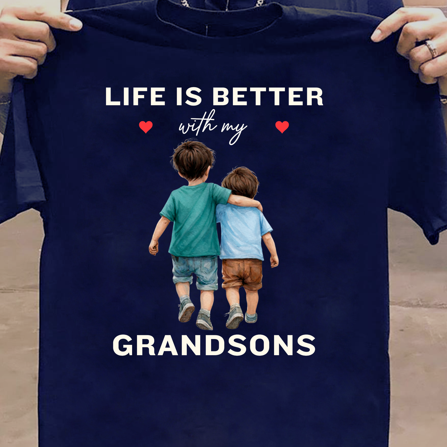 LIFE IS BETTER WITH MY GRANDSONS CLASSIC T-SHIRT