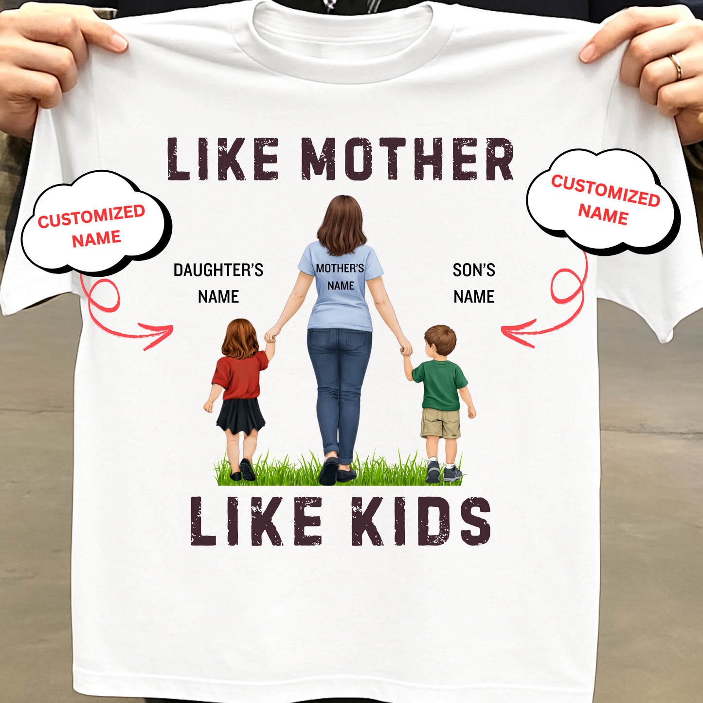 CUSTOMIZED-LIKE MOTHER LIKE KIDS CLASSIC T-SHIRTS