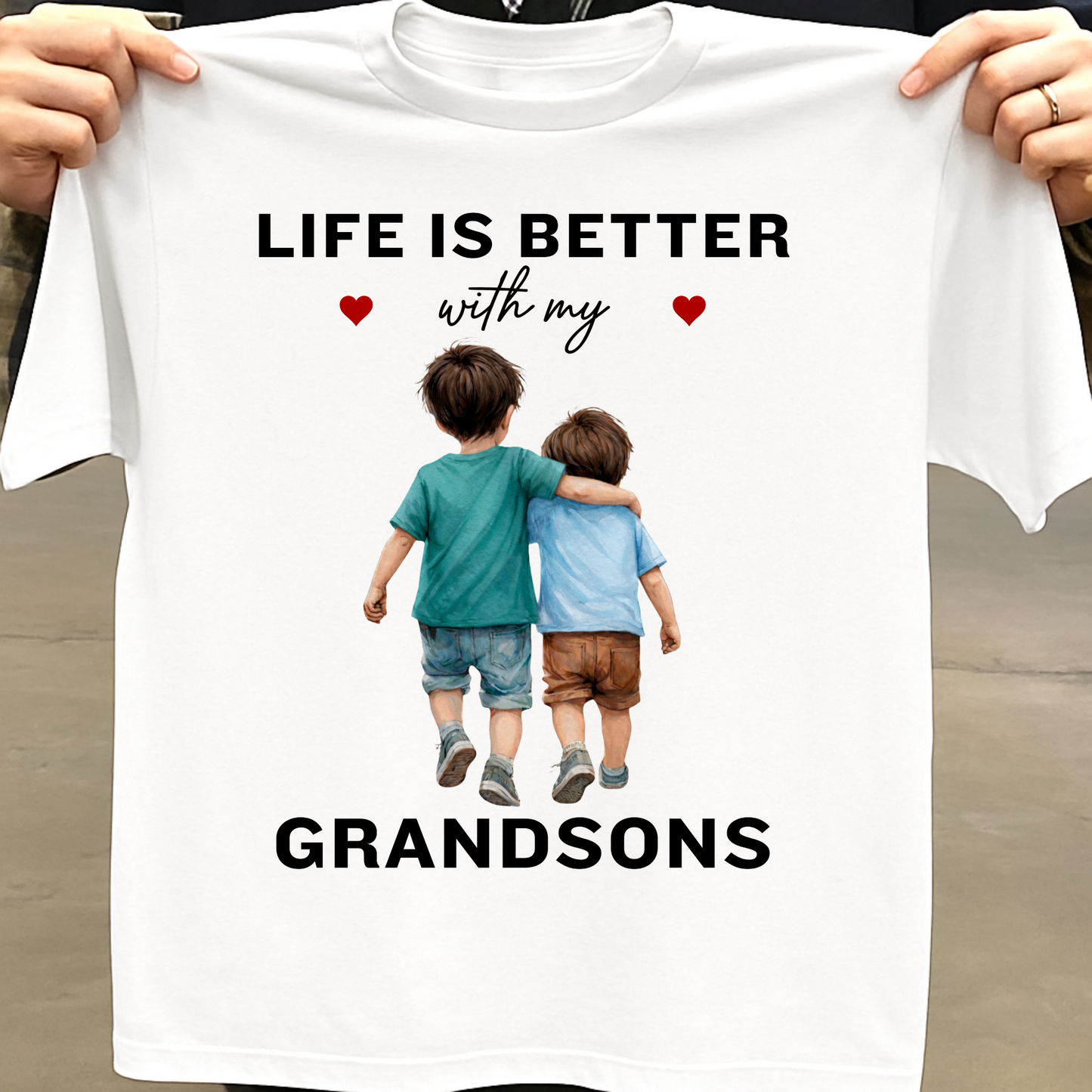 LIFE IS BETTER WITH MY GRANDSONS CLASSIC T-SHIRT