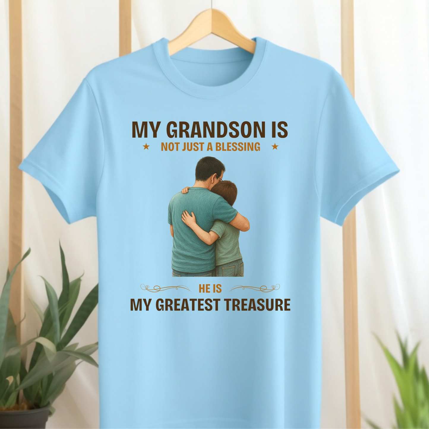 MY GRANDSON, MY GREATEST TREASURE-CLASSIC KIDS & ADULT T-SHIRT
