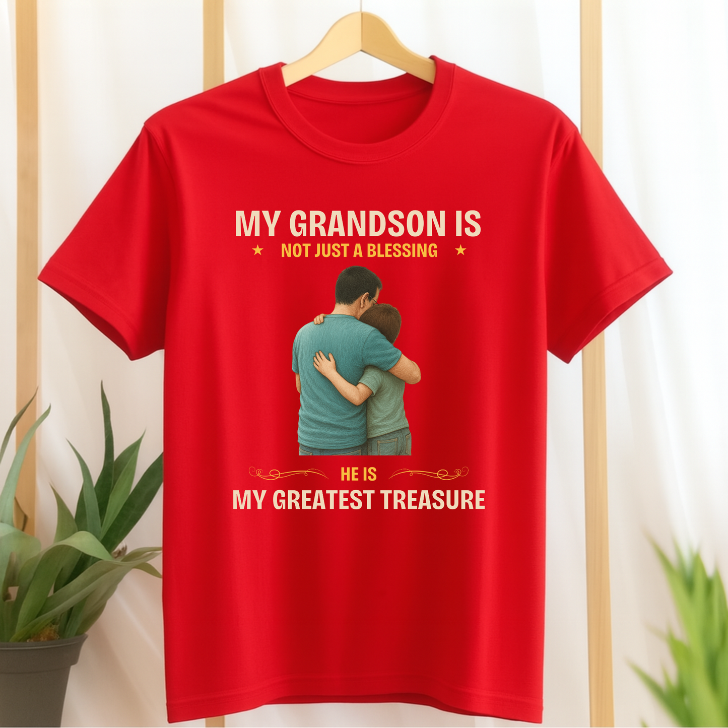 MY GRANDSON, MY GREATEST TREASURE-CLASSIC KIDS & ADULT T-SHIRT