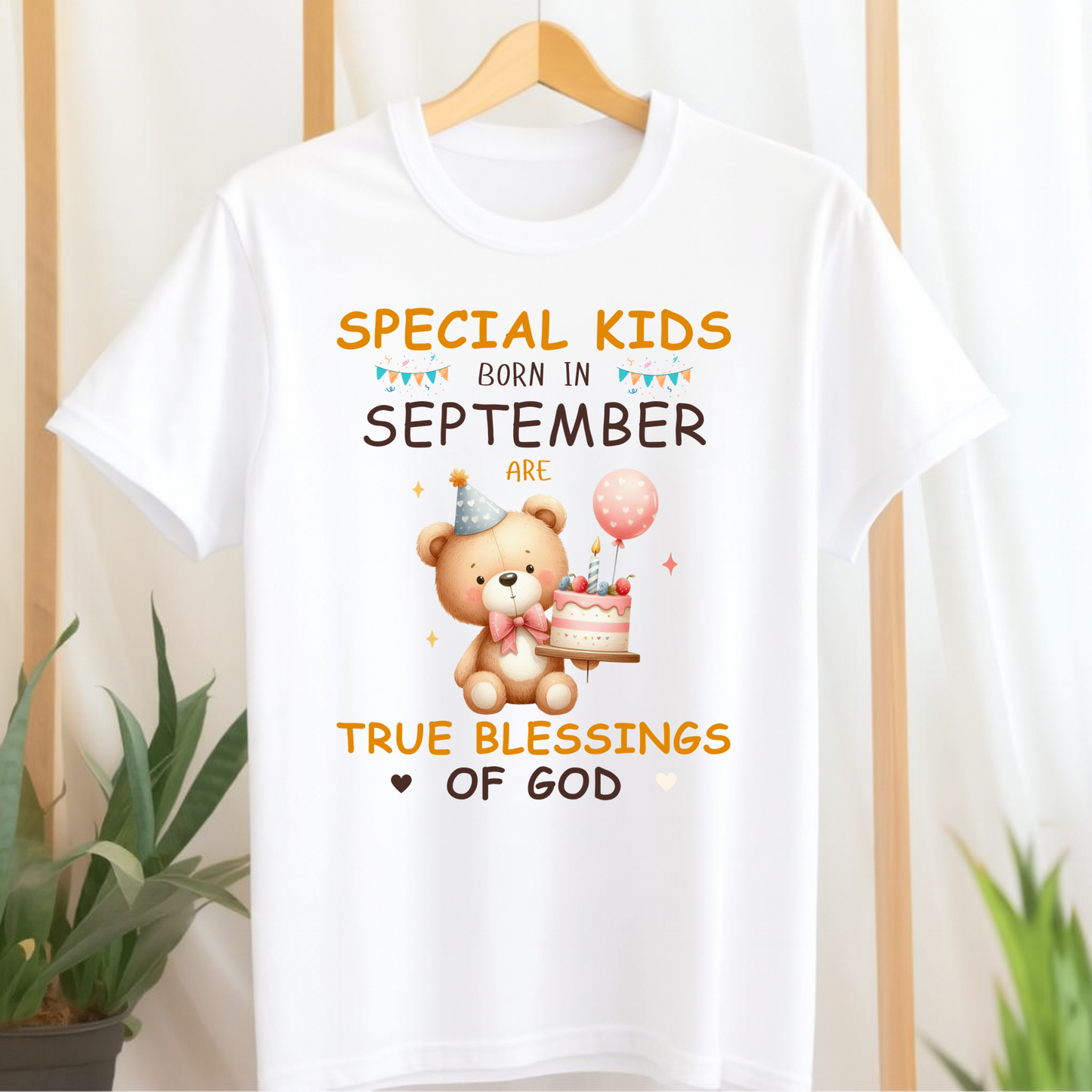 SPECIAL KIDS BORN IN SEPTEMBER ARE TRUE BLESSING OF GOD CLASSIC KIDS T-SHIRT