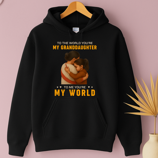 MY GRANDDAUGHTER, MY WORLD CLASSIC HOODIE a