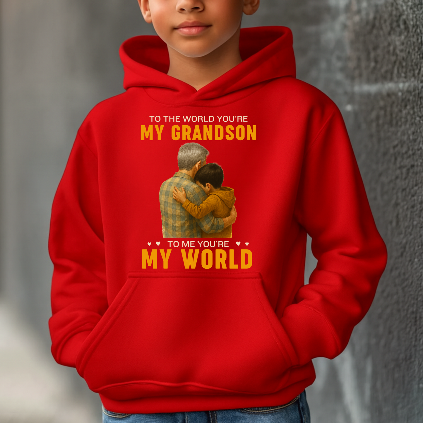 MY GRANDSON, MY WORLD (GF) CLASSIC HOODIE
