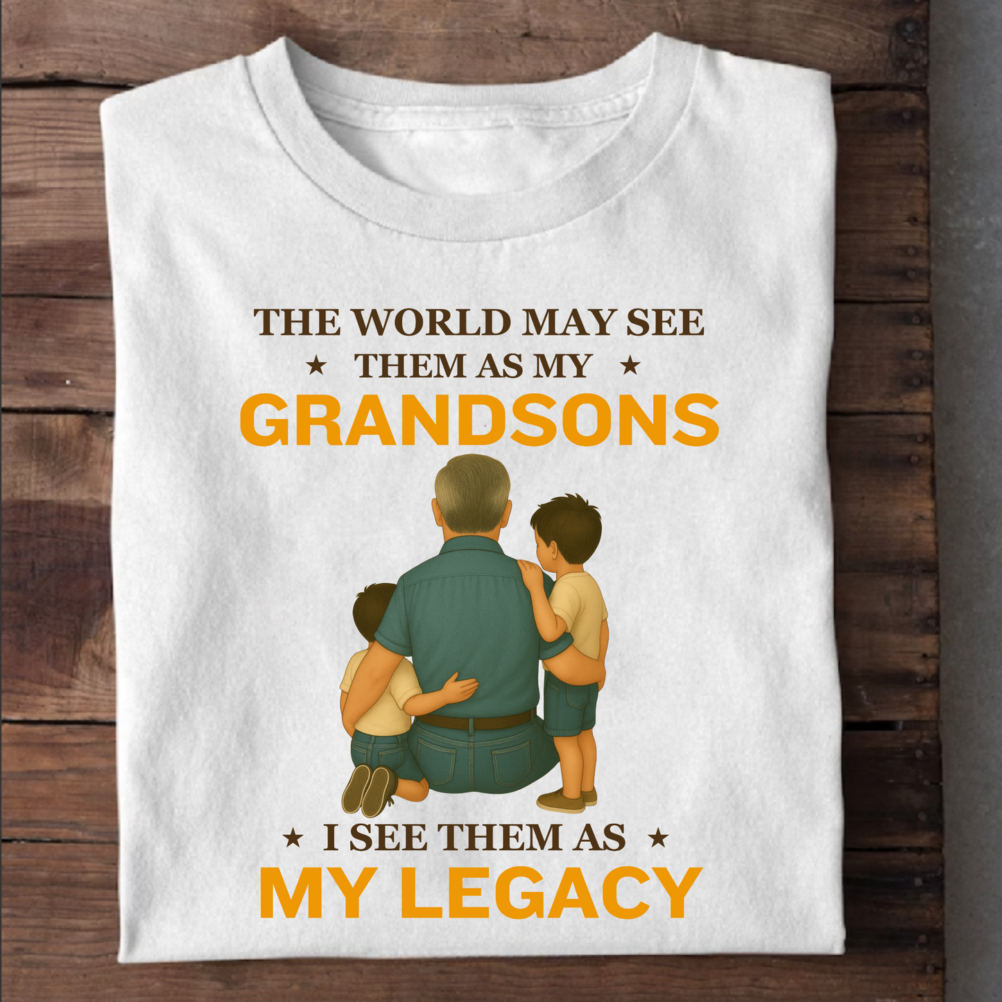 I SEE MY GRANDSONS AS MY LEGACY CLASSIC T-SHIRT