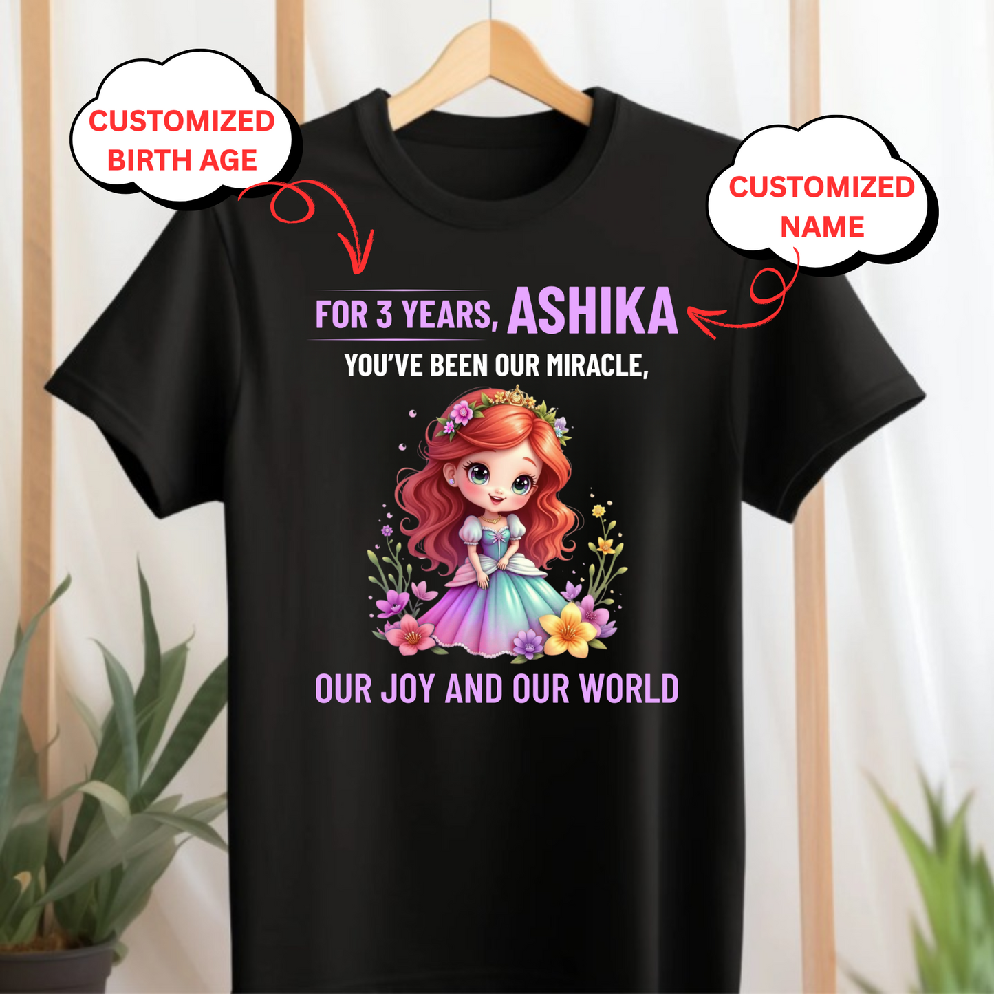 CUSTOMIZATION- YOU'VE BEEN OUR MIRACLE GIRL CLASSIC KIDS T-SHIRT