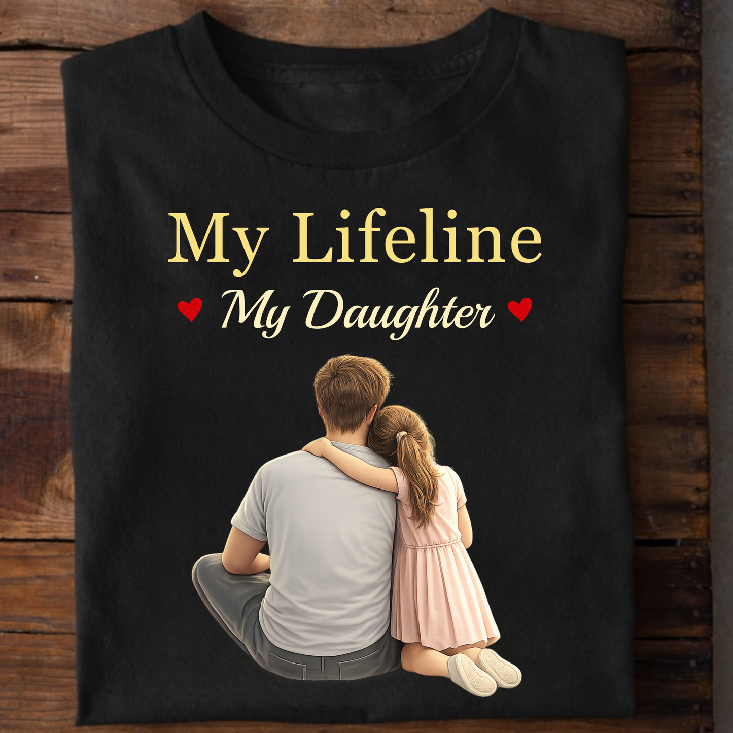 MY LIFELINE, MY DAUGHTER (FATHER & DAUGHTER) CLASSIC T-SHIRT