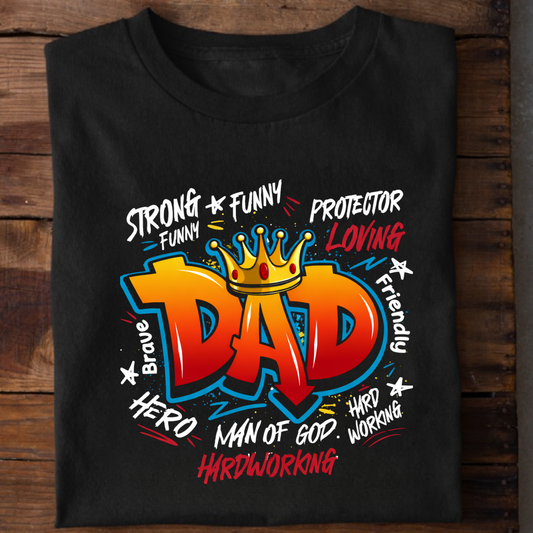 MAN OF HARDWORKING, DAD CLASSIC T-SHIRT