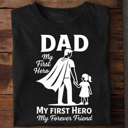 MY FIRST HERO, MY FOREVER FRIEND (FATHER DAUGHTER) CLASSIC T-SHIRT