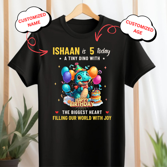 CUSTOMIZED-A TINY DINO WITH THE BIGGEST HEART CLASSIC KIDS T-SHIRT