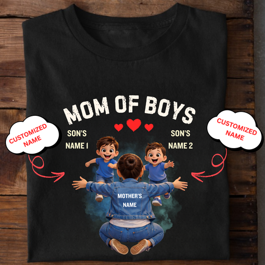 CUSTOMIZED-MOM OF BOYS CLASSIC T-SHIRT