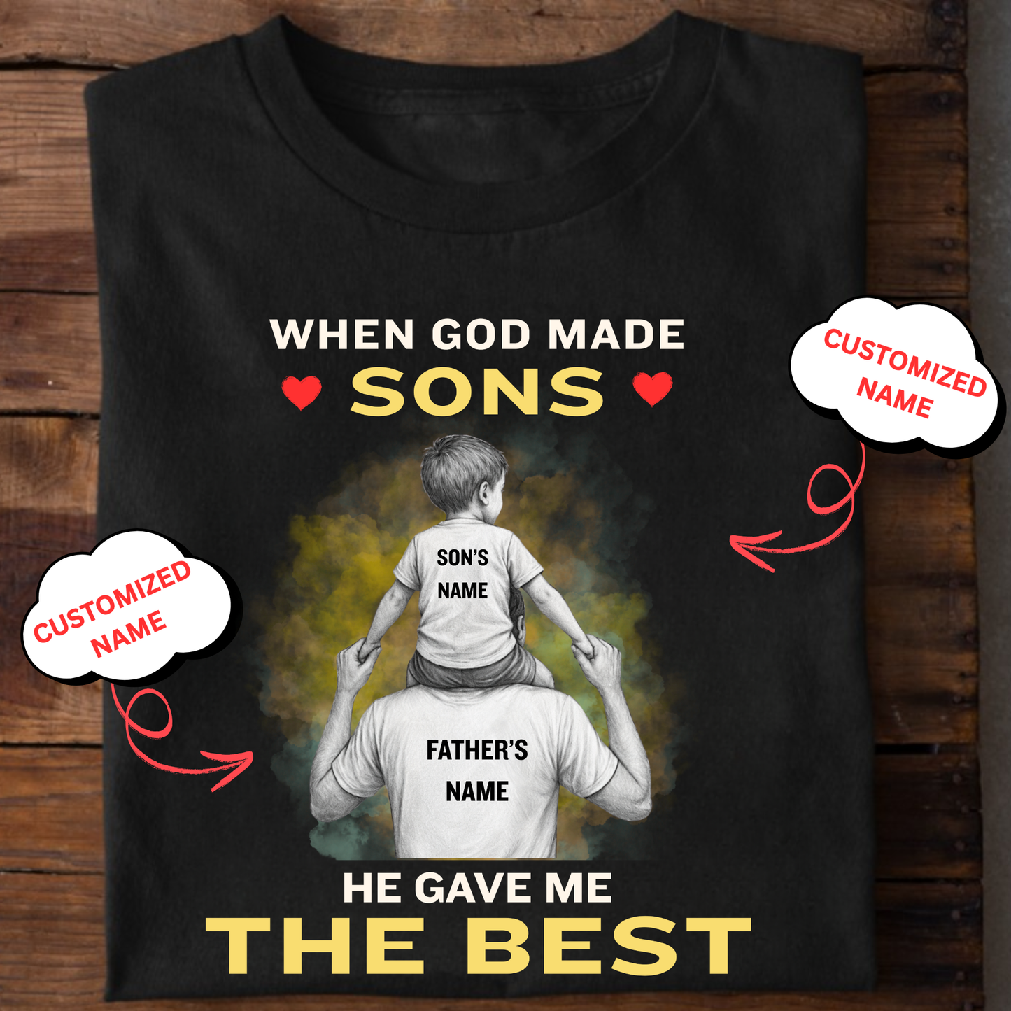 CUSTOMIZED-BEST SON (FATHER) CLASSIC T-SHIRT