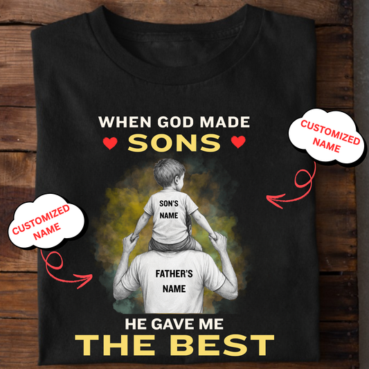 CUSTOMIZED-BEST SON (FATHER) CLASSIC T-SHIRT