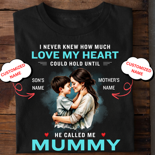 CUSTOMIZED-HE CALLED ME MUMMY (MOTHER & SON) CLASSIC T-SHIRT