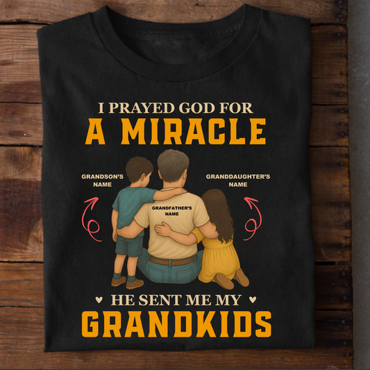 CUSTOMIZATION- GRANDFATHER & GRANDKIDS MIRACLE CLASSIC T-SHIRT