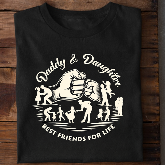 DADDY & DAUGHTER BEST FRIENDS FOR LIFE CLASSIC T-SHIRT