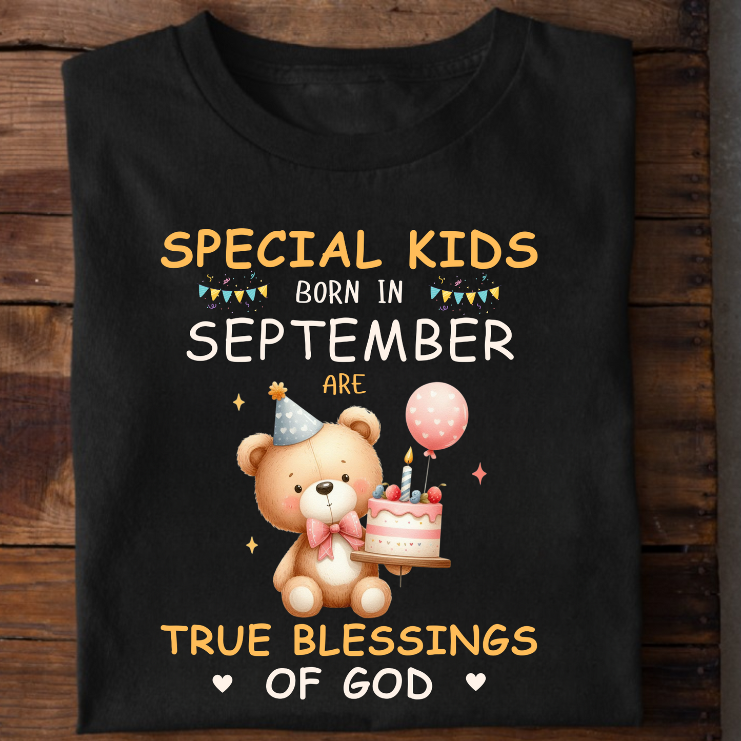 SPECIAL KIDS BORN IN SEPTEMBER ARE TRUE BLESSING OF GOD CLASSIC KIDS T-SHIRT