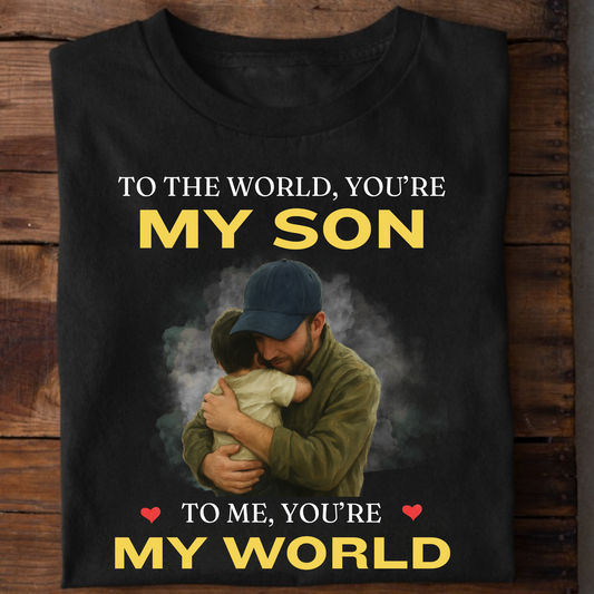 MY WORLD, MY SON (FATHER) CLASSIC T-SHIRT