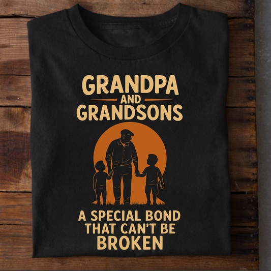 GRANDPA AND GRANDSONS, A SPECIAL BOND THAT CAN'T BE BROKEN CLASSICT-SHIRT