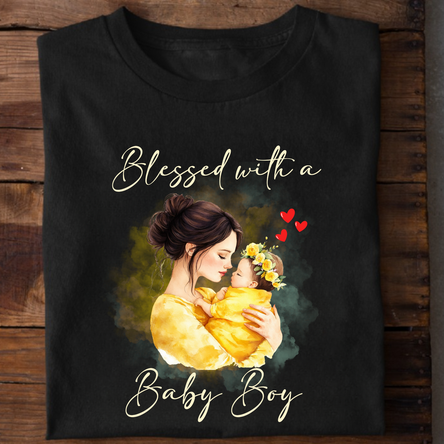 BLESSED WITH A BABY BOY (MOTHER & SON) CLASSIC T-SHIRT