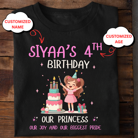 CUSTOMIZATION- OUR PRINCESS, OUR JOY AND OUR BIGGEST PRIDE CLASSIC KIDS T-SHIRT