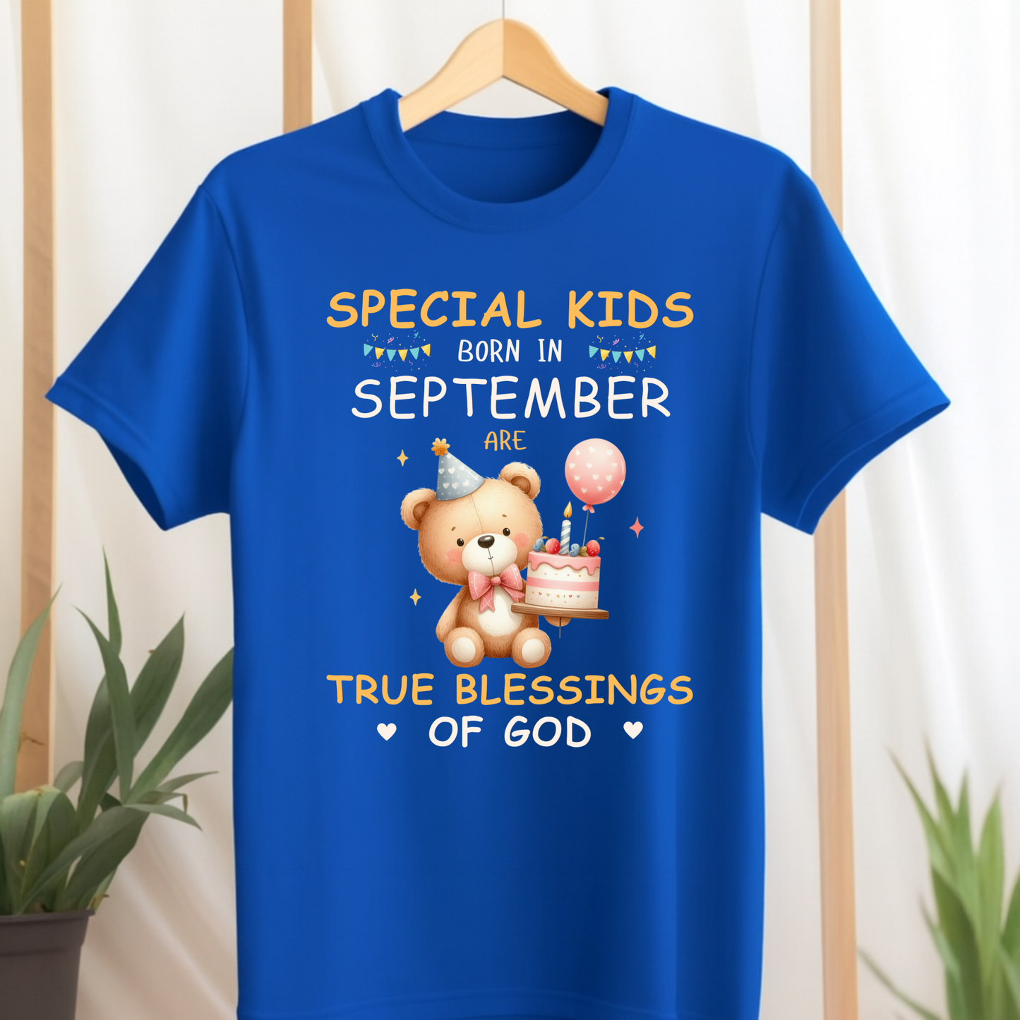 SPECIAL KIDS BORN IN SEPTEMBER ARE TRUE BLESSING OF GOD CLASSIC KIDS T-SHIRT