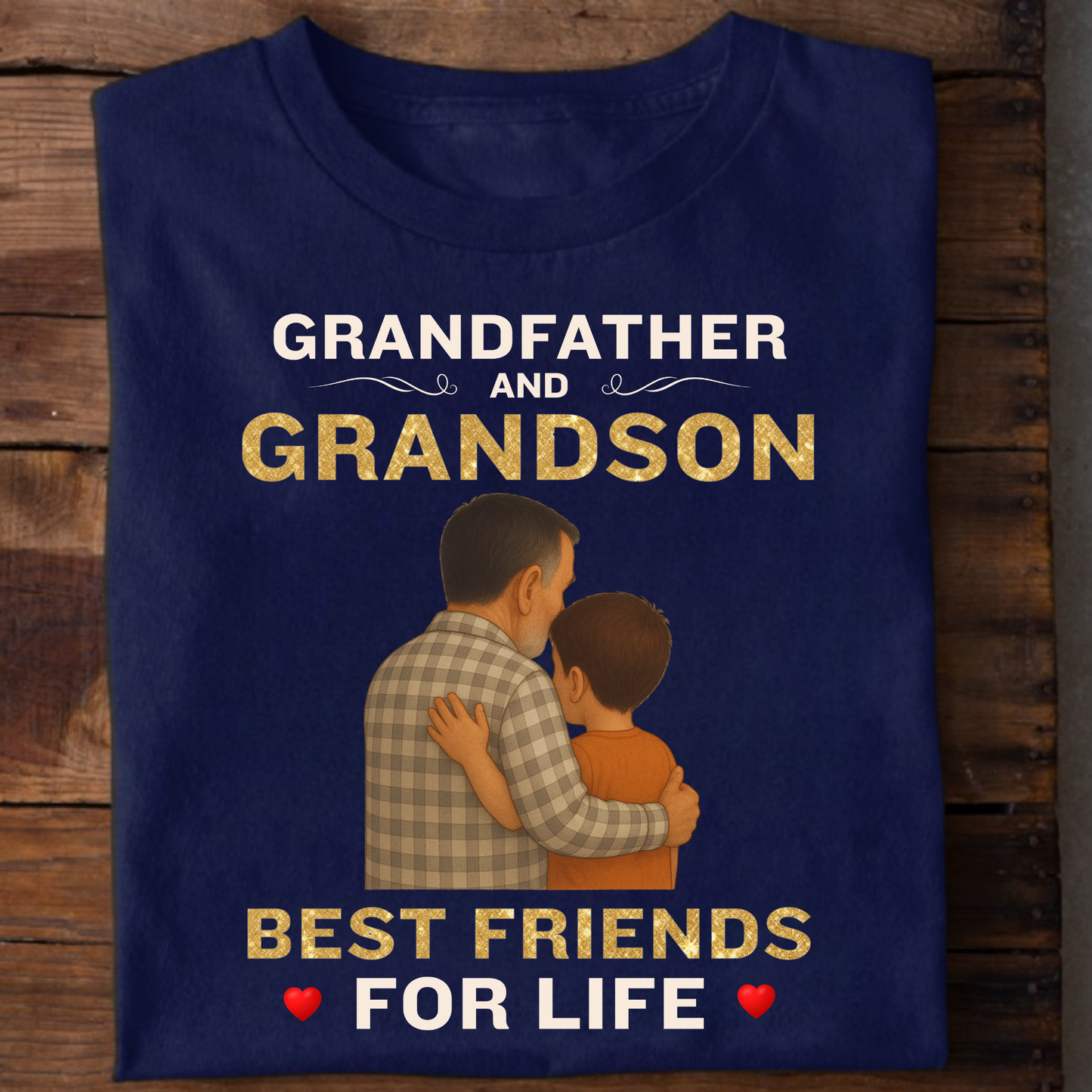 GRANDFATHER AND GRANDSON BEST FRIENDS FOR LIFE CLASSIC T-SHIRT